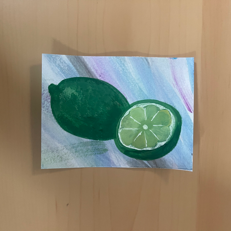 Zesty Lime aceo art card
