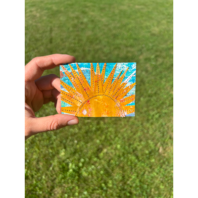 sunset sunrise! aceo art card thumbnail 2