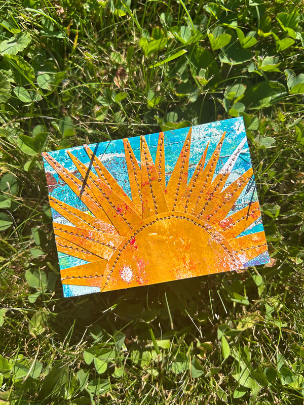 sunset sunrise! aceo art card