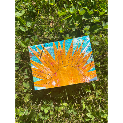 sunset sunrise! aceo art card thumbnail 1
