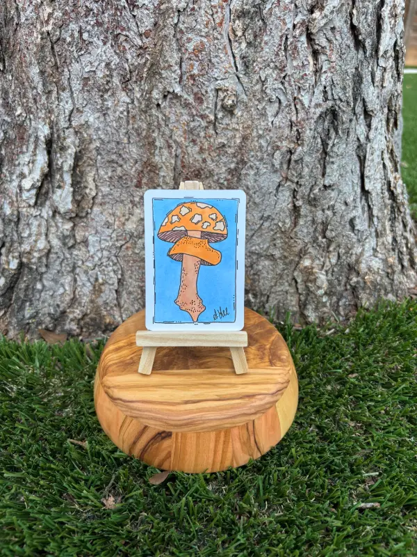 Freya the Fungi aceo art card