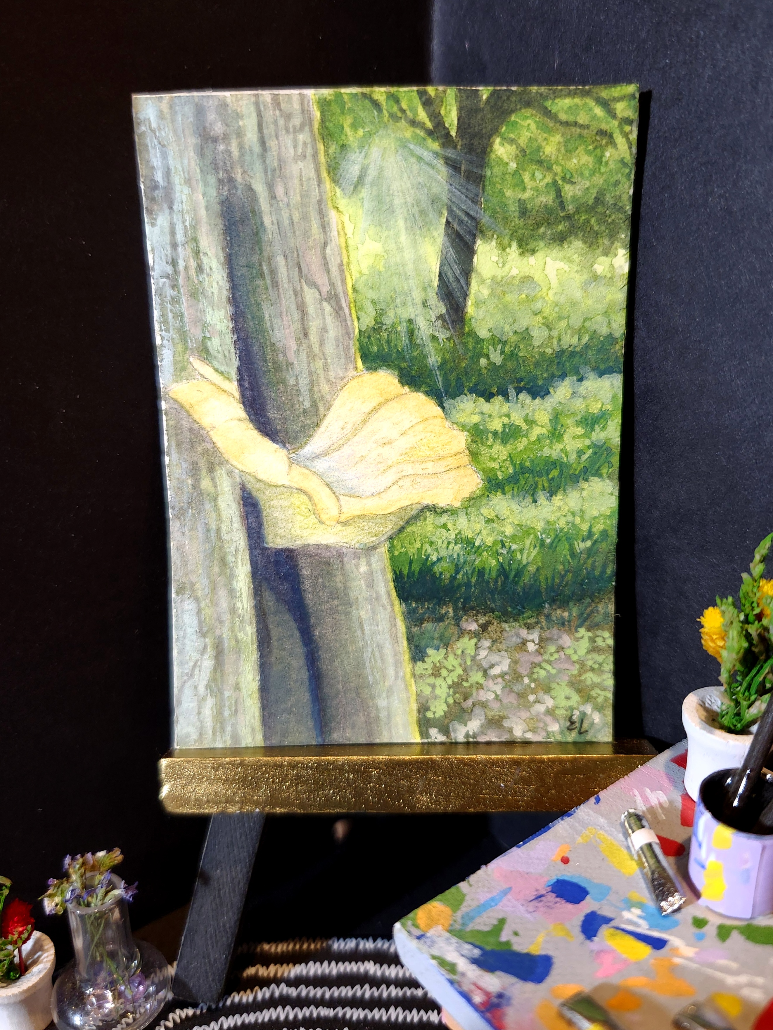 Dryad's Saddle aceo art card