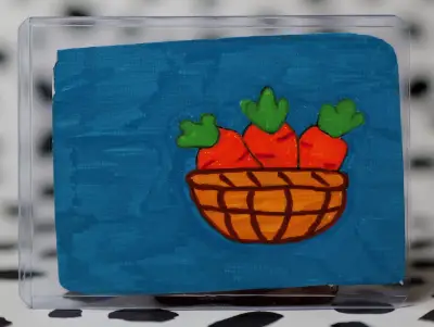 Eat Your Veggies aceo art card thumbnail 1