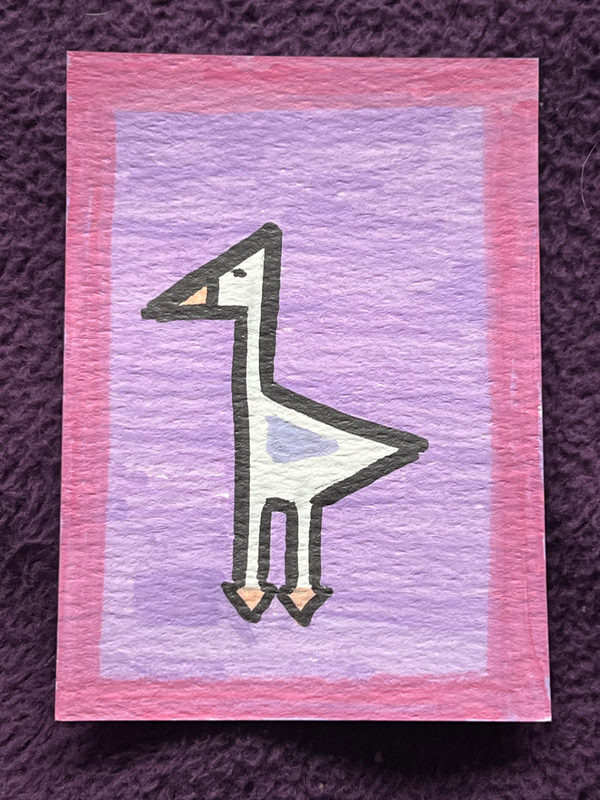 GOOSE. aceo art card