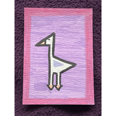 GOOSE. aceo art card thumbnail 1