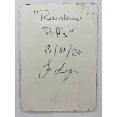 Rainbow Puffs aceo art card thumbnail 2