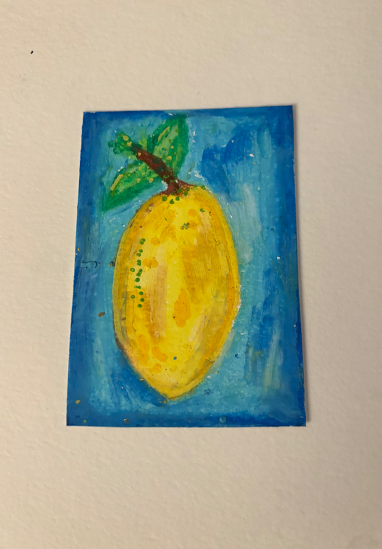 Lemons aceo art card