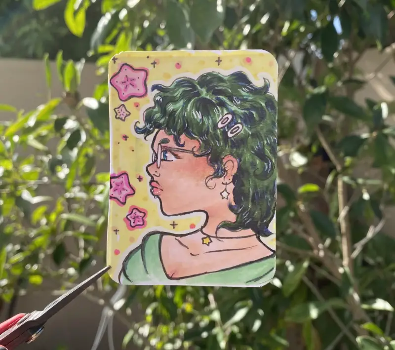 Spring Celest aceo art card