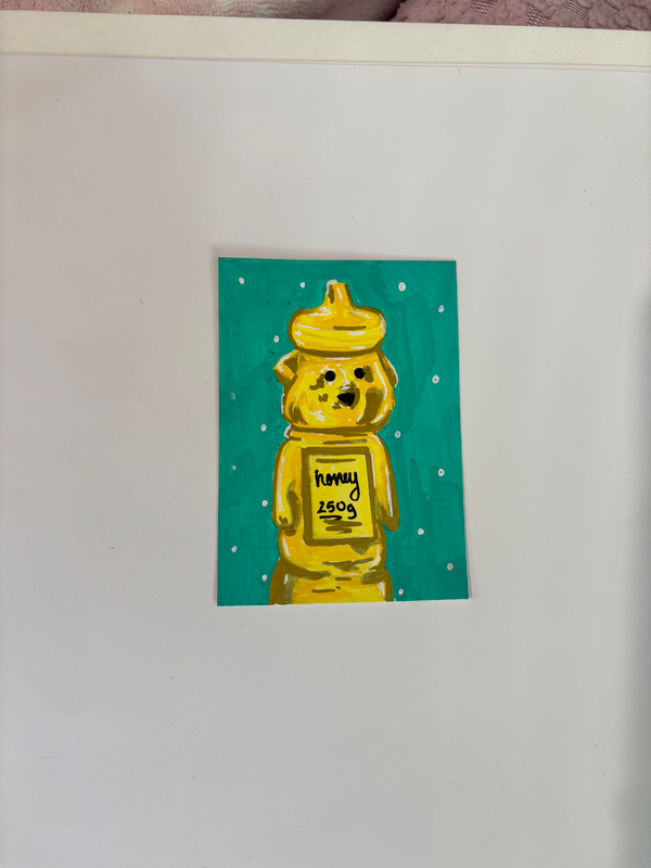 Honey Bear aceo art card