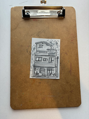 “Mono: Urban Thoughts” aceo art card thumbnail 1