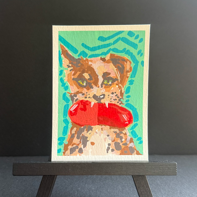 bad dog aceo art card