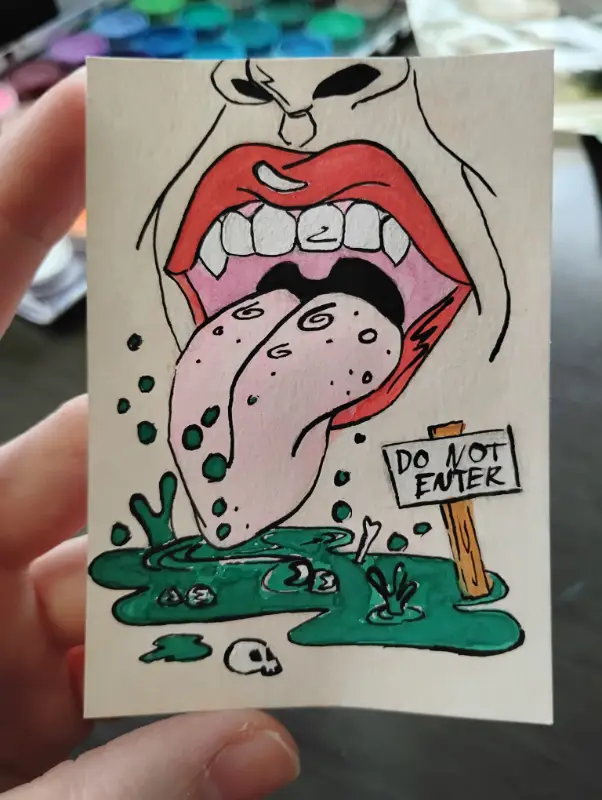 My Toxic Trait aceo art card