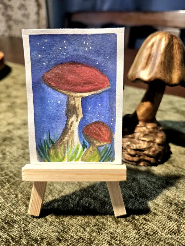 Journey into the night aceo art card
