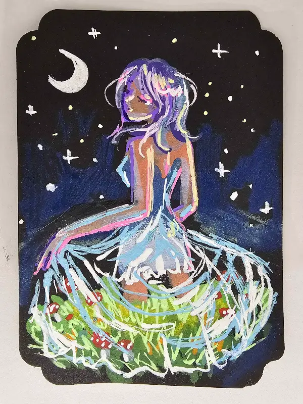 Terrarium Dress aceo art card