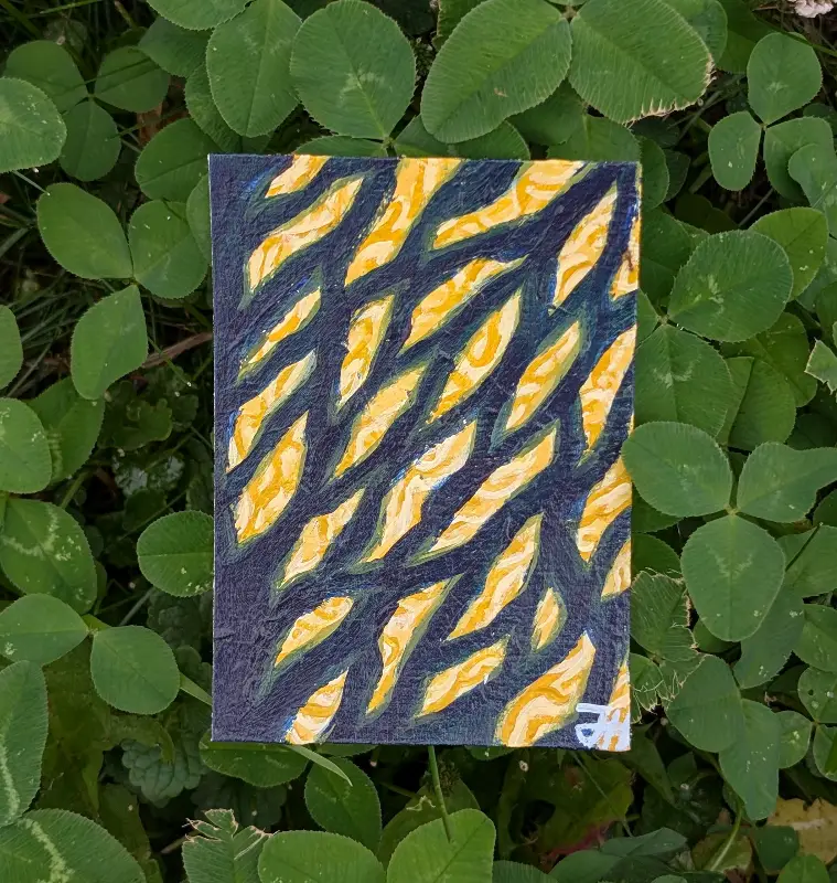 Through the Trees aceo art card