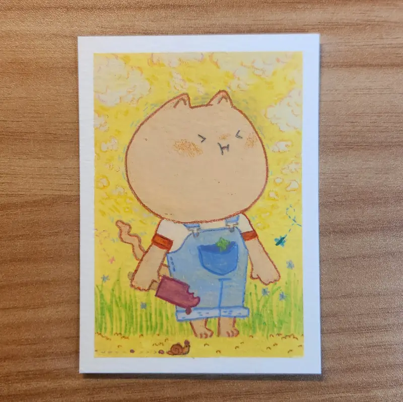 brain freeze aceo art card
