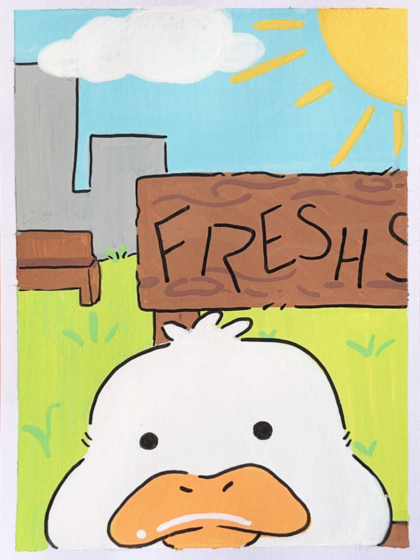 Got Any Grapes? aceo art card