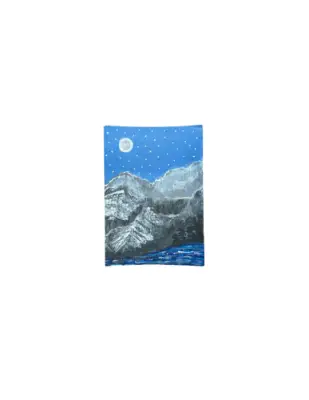 Snowy Night aceo art card thumbnail 2