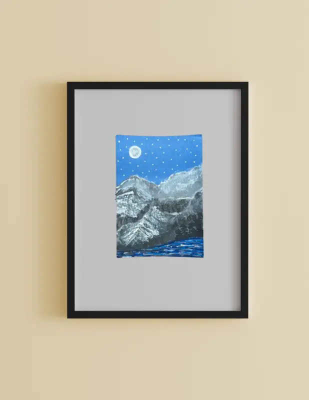 Snowy Night aceo art card