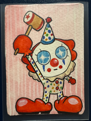 Mr. Bonk aceo art card thumbnail 1