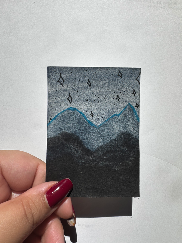 Midnight Sky aceo art card