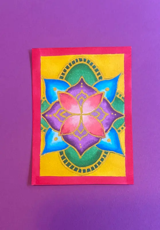 Mandala 1 aceo art card
