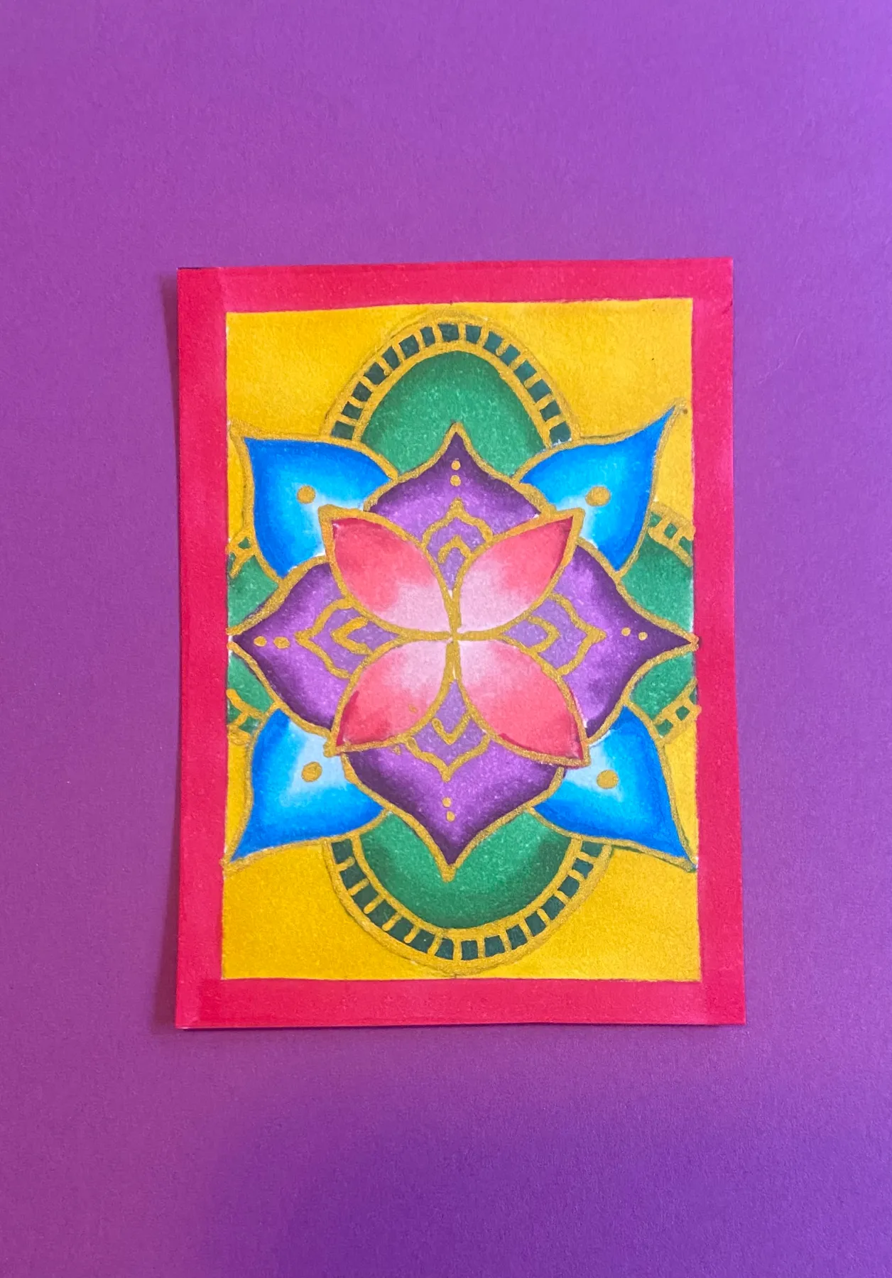 Mandala 1 aceo art card