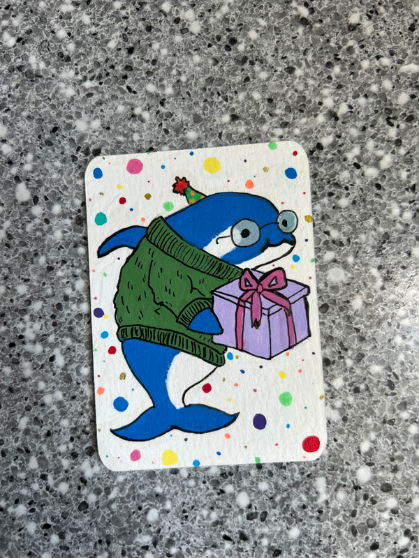 A gift from a dear friend aceo art card