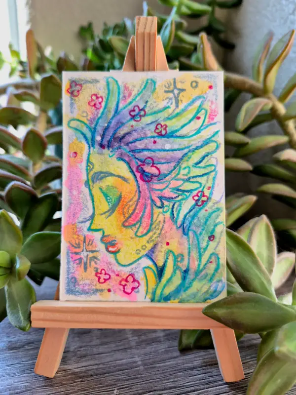 "Flowers" - A Fae ACEO aceo art card