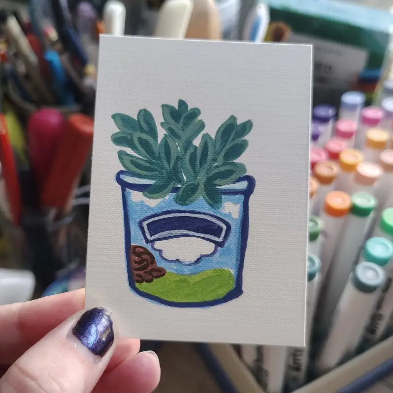 Ice Cream Garden (#4 of 4) aceo art card