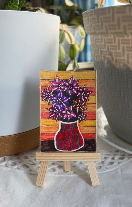 “Where’s the bees?” aceo art card