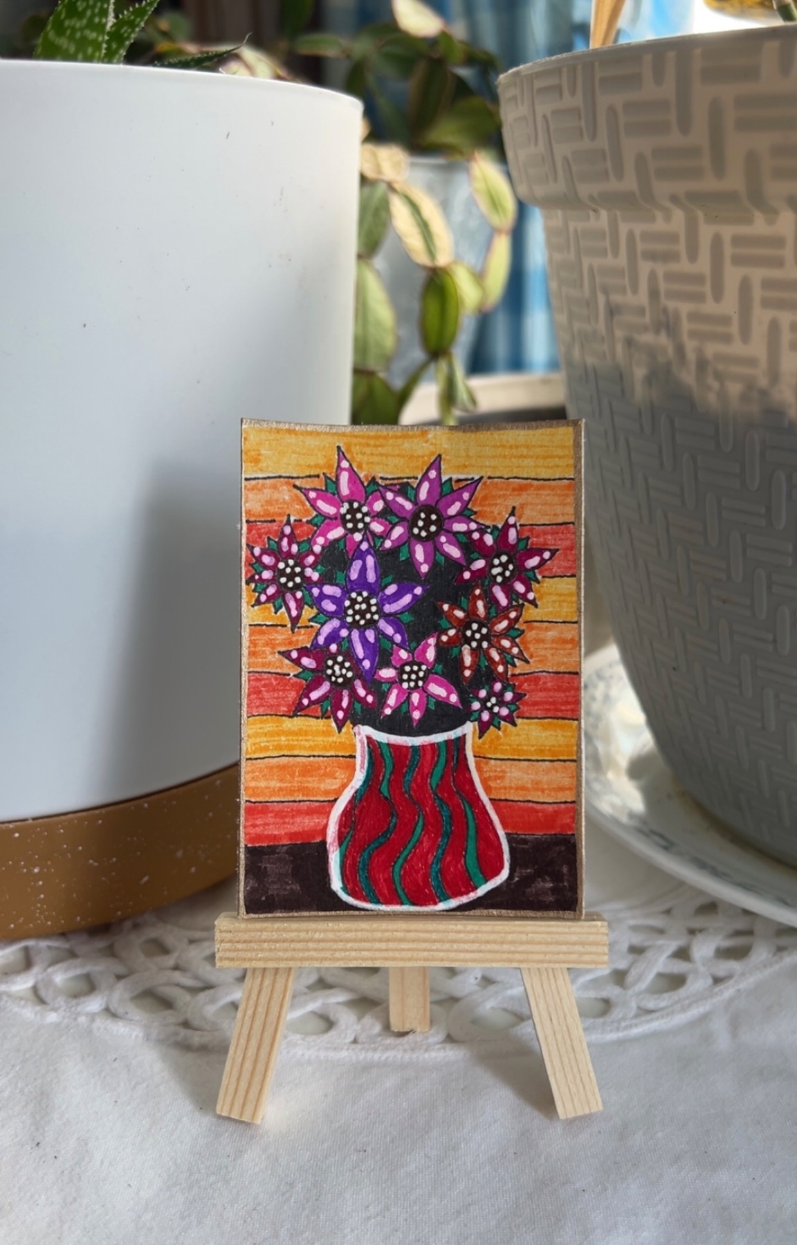 “Where’s the bees?” aceo art card