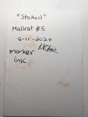Mallrat #5 - Stoked aceo art card thumbnail 4