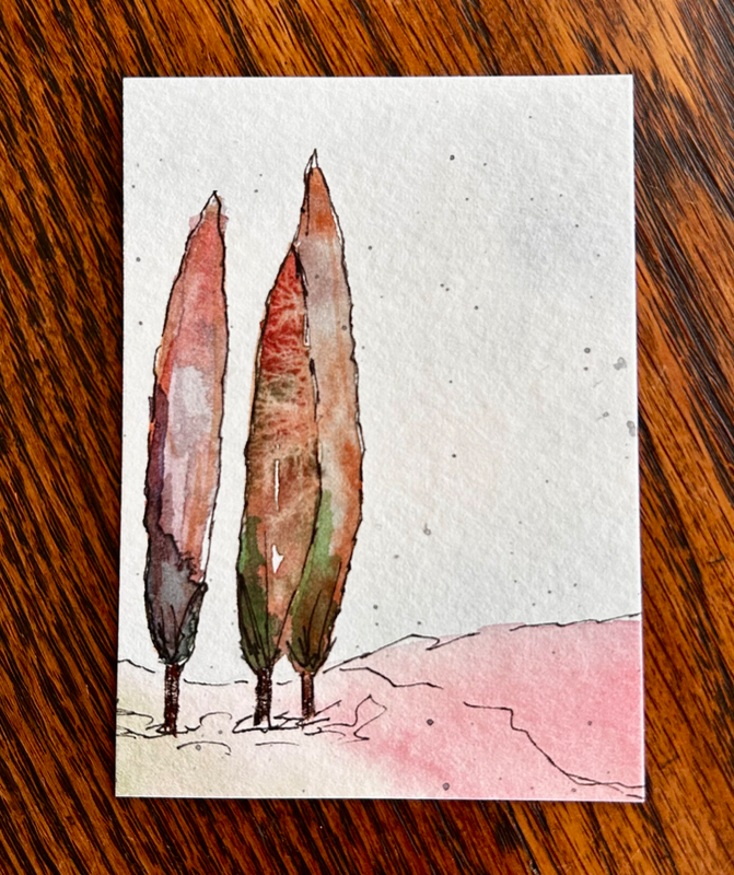Tree Grove 2 aceo art card