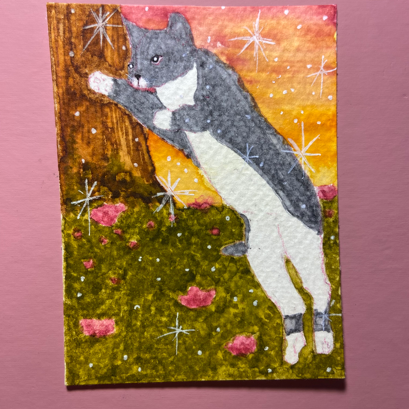exploration - Enchanted meadow series 2/4 aceo art card