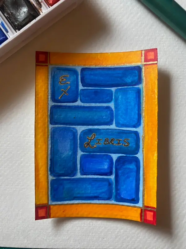Bookplate No. 2 aceo art card