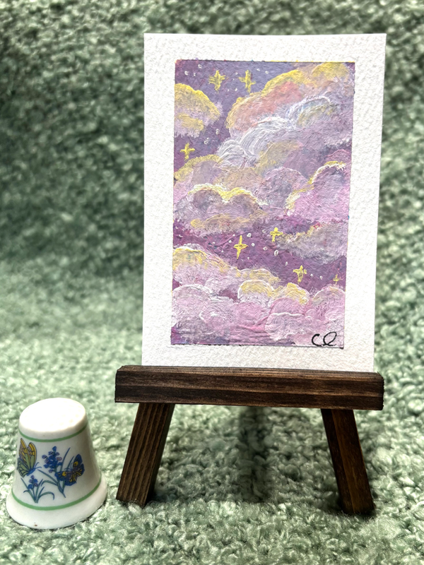 Lullaby sky-#1 aceo art card