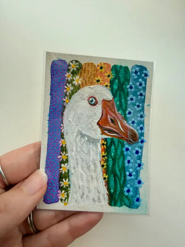 Honk of Chaos aceo art card