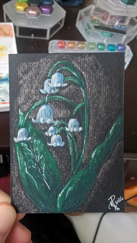 Convallaria majalis aceo art card