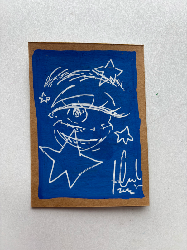 “The Looking Glass” Eye drawing aceo art card