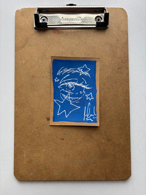 “The Looking Glass” Eye drawing aceo art card thumbnail 2