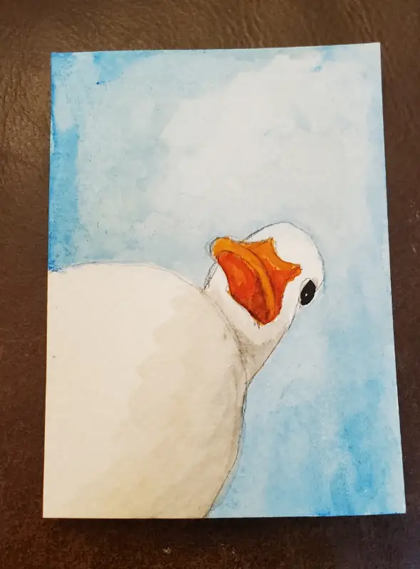 Whazzup aceo art card
