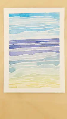 Seascape Series 1/2 aceo art card thumbnail 2