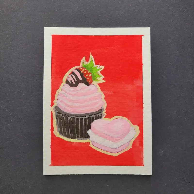 Sweets aceo art card