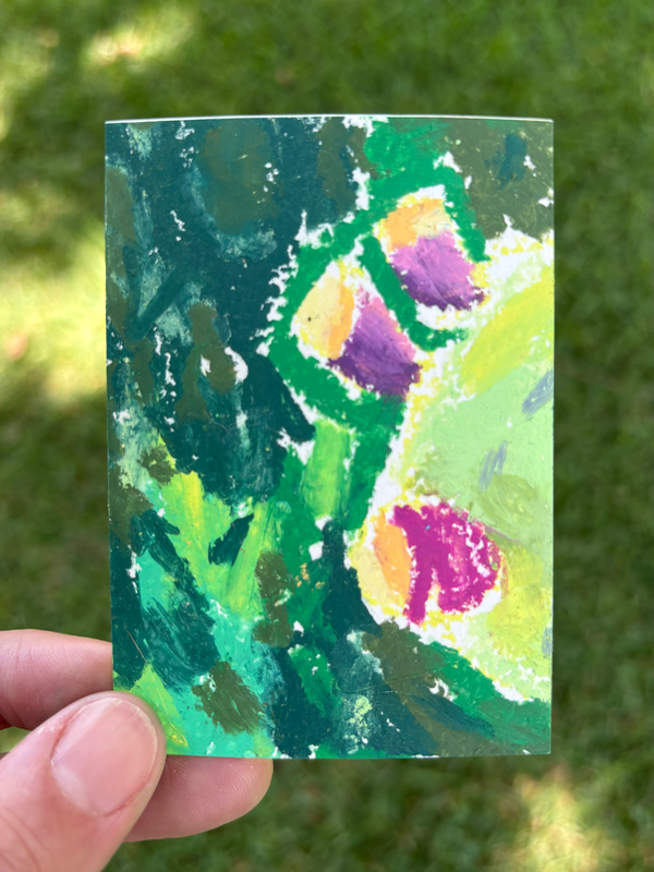 Prickly Pear Series 3/3 aceo art card