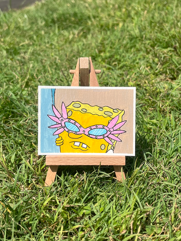 Undercover aceo art card