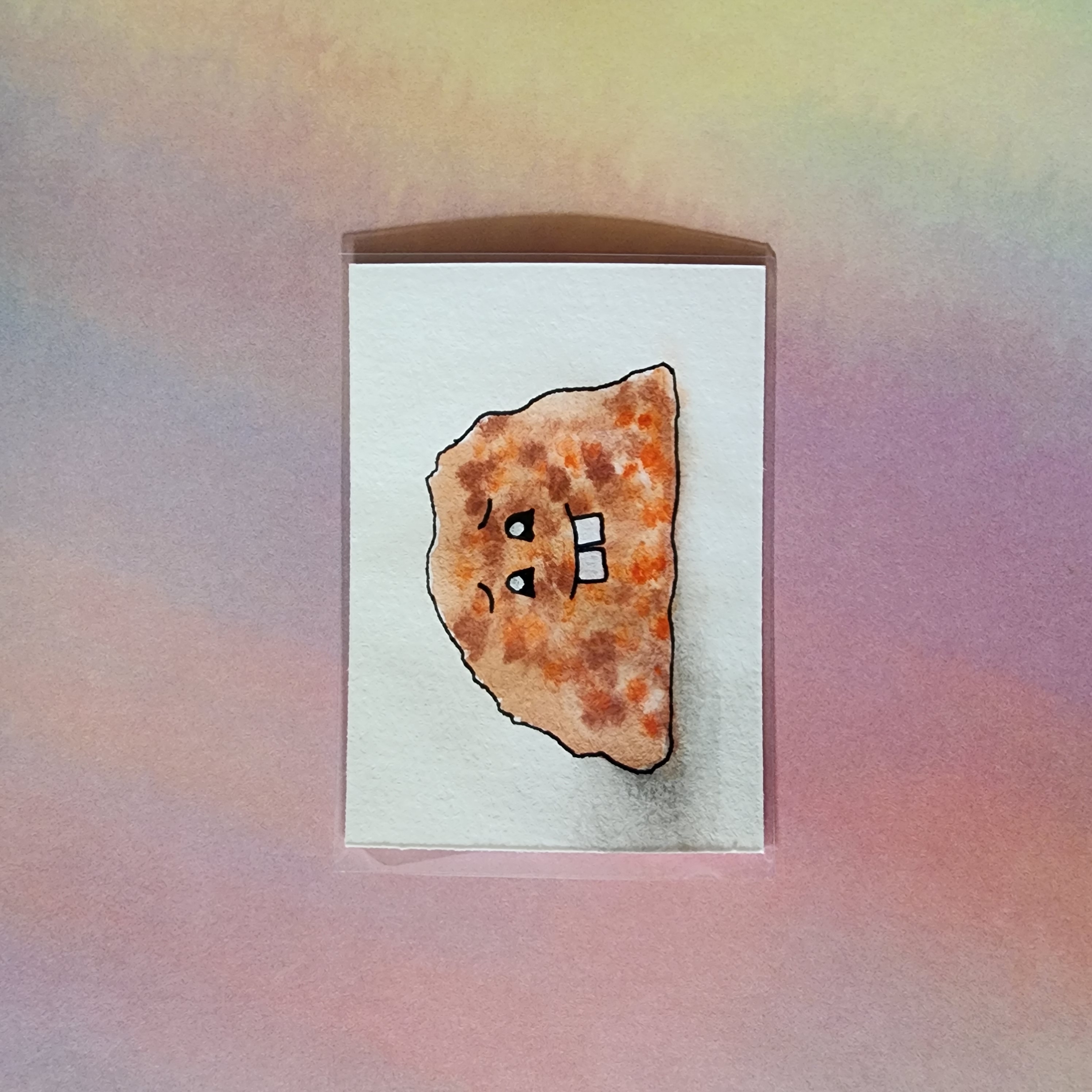 Chippy aceo art card thumbnail 2