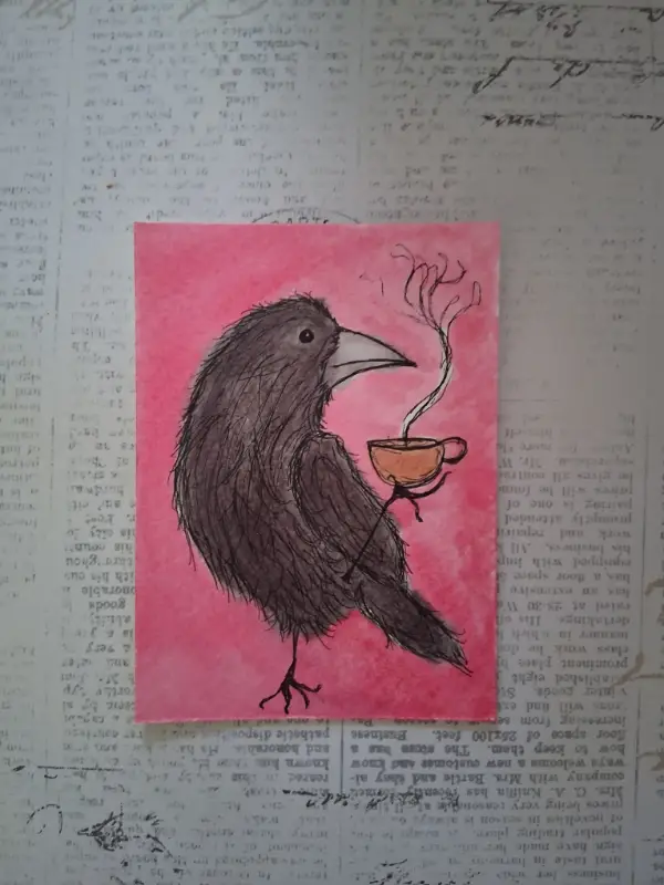 Cawfee aceo art card