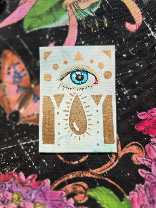 Tears in Gold #1 aceo art card