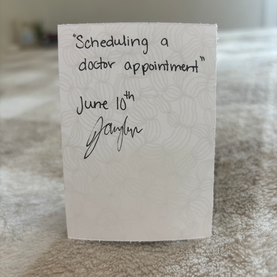 Scheduling a Doctor Appointment aceo art card thumbnail 2